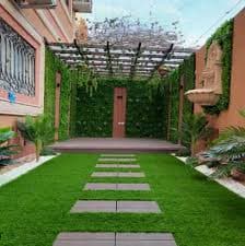 حديقة فيلا فاخرة